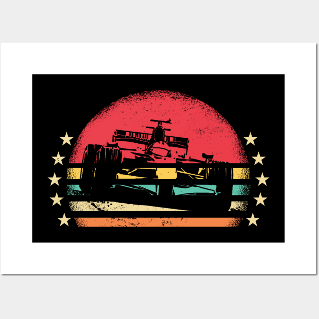 Formula 1 Retro Vintage Wall Art by Ruffeli